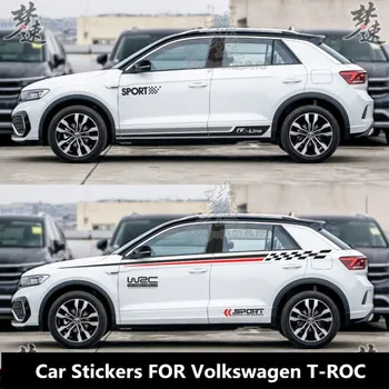 Автомобильные наклейки для Volkswagen T-ROC, модифицированная внешняя отделка, аксессуары для спортивной пленки для автомобилей