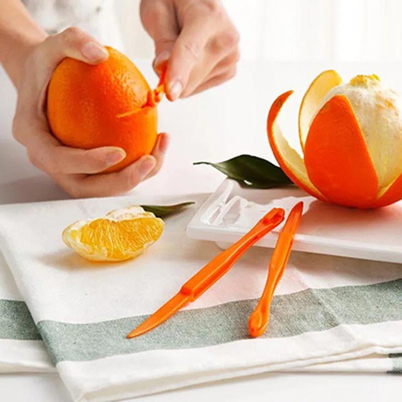 Легко открывающаяся овощечистка для цитрусовых, Средство для удаления кожуры апельсина, Инструменты для фруктов, Открывалка, Полезные гаджеты, Кухонный инструмент 1