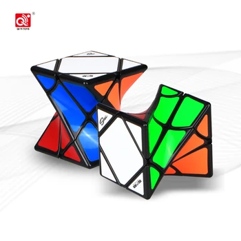 CuberSpeed Qiyi Twist Головоломка с косой осью Twisty skew Black Speed Cube MoFangGe QiYi Головоломка с Косой осью magic cube