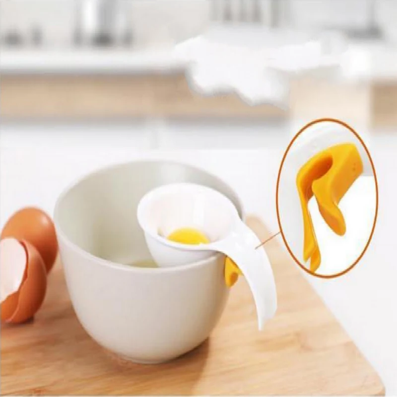 Яичный желток, Сепаратор белка, Разделитель яиц, Кухонные Инструменты для яиц, Пищевой Полипропиленовый Пластиковый Фильтр, Сито, Разделитель, Удобный держатель для яичного желтка 3