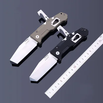Land 9046 Карманный Складной нож Многофункциональные инструменты для улицы со стеклом, гаечный ключ, резак для ремня безопасности для путешествий, кемпинга, пешего туризма