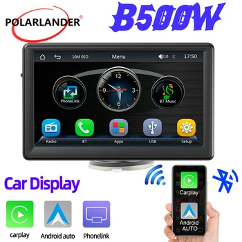 Автомобильный Мультимедийный плеер USB/TF Карта Автомобильный Монитор Bluetooth Встроенные динамики Автомобильная стереосистема 7 Дюймов Проводной /Беспроводной Android Auto CarPlay