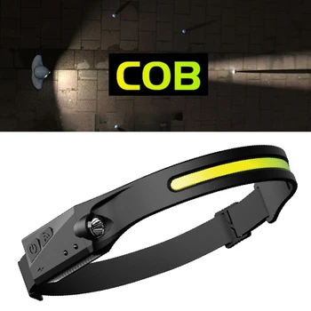 Водонепроницаемые переносные фары COB с подсветкой дальнего света X6HD, работающие на ремешке, для повседневной жизни на свежем воздухе