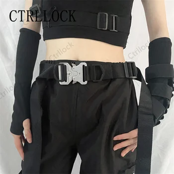 CTRLLOCK Techwear Cyber Mental Пряжки Регулируемый Функциональный Пояс С Двойными Лентами Ninja Tactical Belts