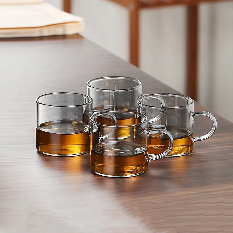 Стеклянный чайник Высокотемпературный Стеклянный чайник Чайный сервиз С деревянной ручкой Двухслойный фильтр Для заварки чая Бытовой Кухонный контейнер 4