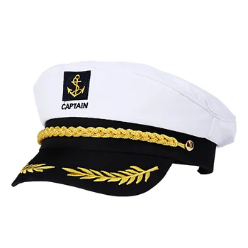 Яхта, корабль, шляпа капитана, кепка, темно-синяя шляпа, костюм, кепка, аксессуар для костюма адмирала военно-морского флота