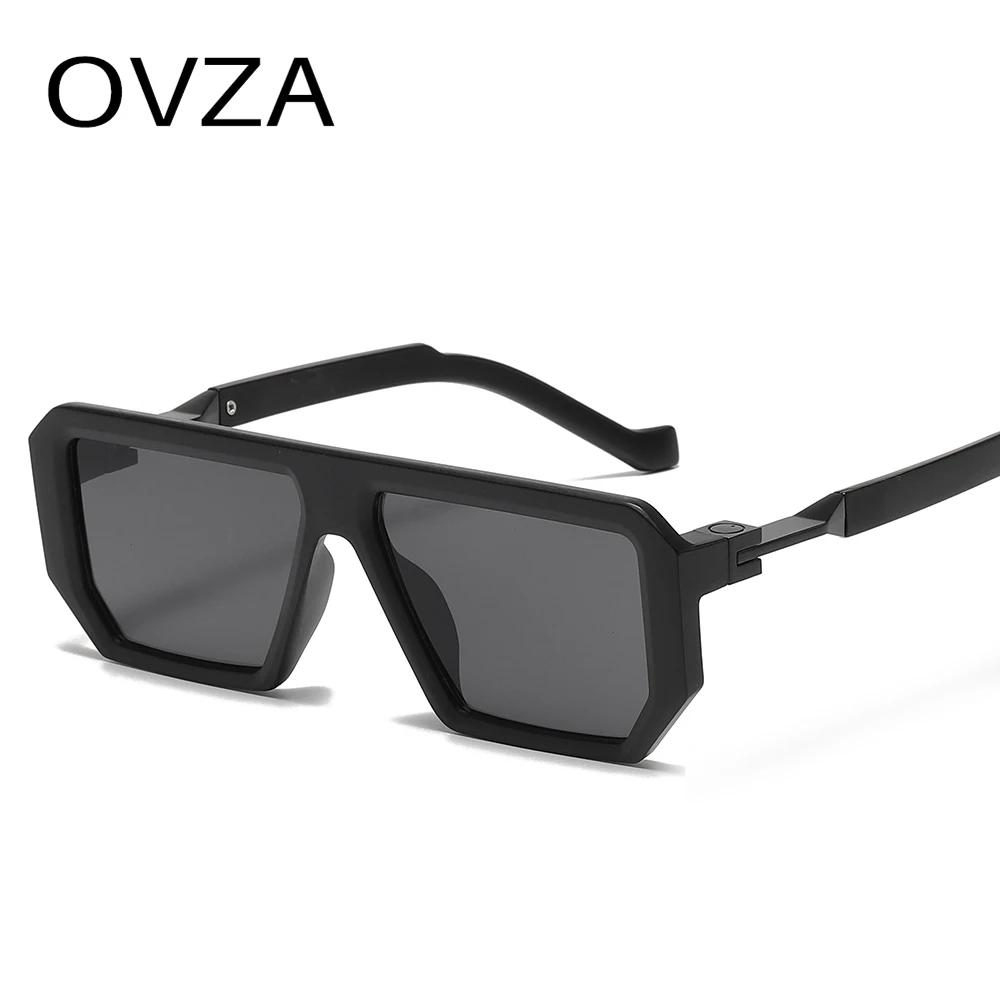 OVZA 2023 Новые модные мужские солнцезащитные очки в стиле панк-готика, женские очки UV400 в классической прямоугольной оправе S1181 0