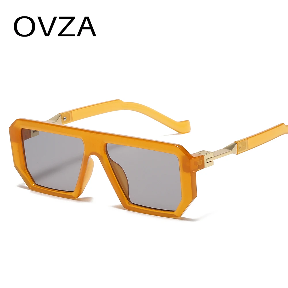 OVZA 2023 Новые модные мужские солнцезащитные очки в стиле панк-готика, женские очки UV400 в классической прямоугольной оправе S1181 2