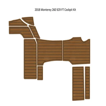 2018 Monterey 260 SCR-ФУТОВ Коврик для кокпита на палубе из вспененного тика EVA, напольное покрытие из тика