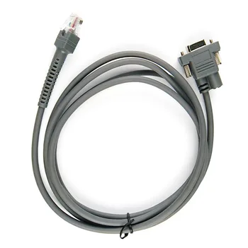 2 шт./лот, кабель RS232 для сканера штрих-кодов, 2 м (7 футов), для Symbol LS2208AP, LS1203, LS4208, LS4278 DS6707, DS6708, интерфейс RS232, бесплатная доставка