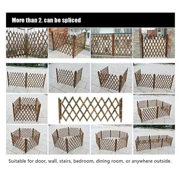 Деревянный забор, деревянный сейф для собак 33-110 см, Деревянная панель ворот, Расширяемый Разделительный барьер для домашних животных