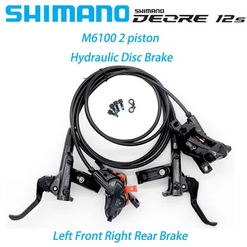 Shimano Deore M6100 2-позиционный Тормозной Рычаг BL-M6100 Велосипед MTB Полимерный Гидравлический Дисковый Тормоз I-SPEC EV Зажимные Роторы Колодки Спереди /Сзади