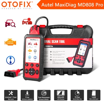 Autel MaxiDiag MD808 Pro Obd2 Сканер Диагностический Инструмент Двигатель Трансмиссия SRS ABS EPB Сброс Масла DPF Поддержка SAS BMS Многоязычная