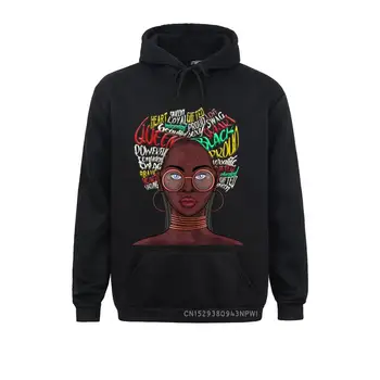Черные рубашки Queen Для женщин, афроамериканский пуловер из натурального афро, толстовки Normcore, мужские свитшоты, милая семейная одежда