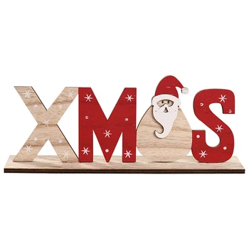 Рождественское украшение с буквами, деревянные украшения, вывеска в виде снежинки, украшение столешниц из дерева