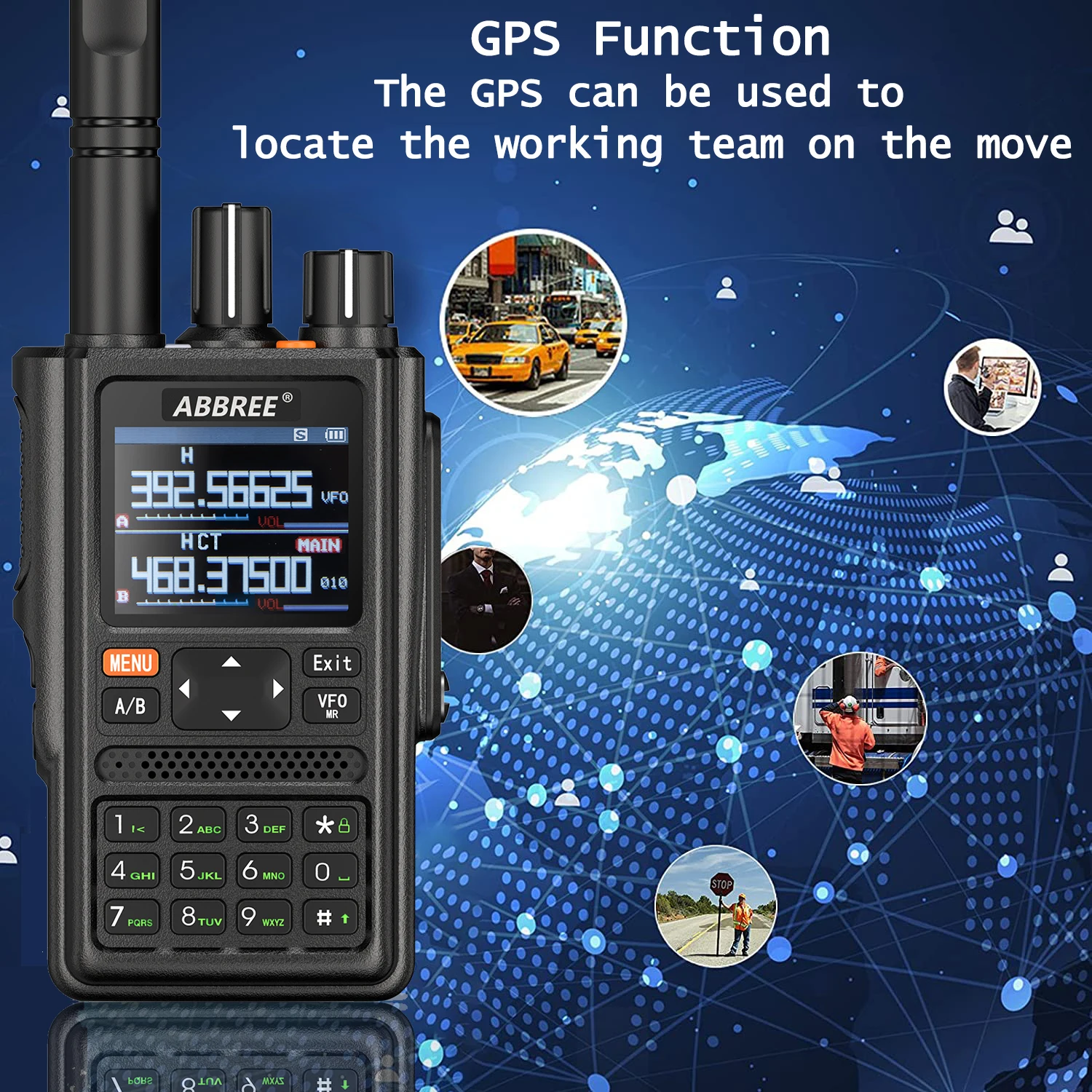 ABBREE AR-F8 Полнодиапазонная Портативная Рация Air Band Wireless Copy Frequency GPS High Power Outdoor Long Range Портативное Двустороннее Радио 1