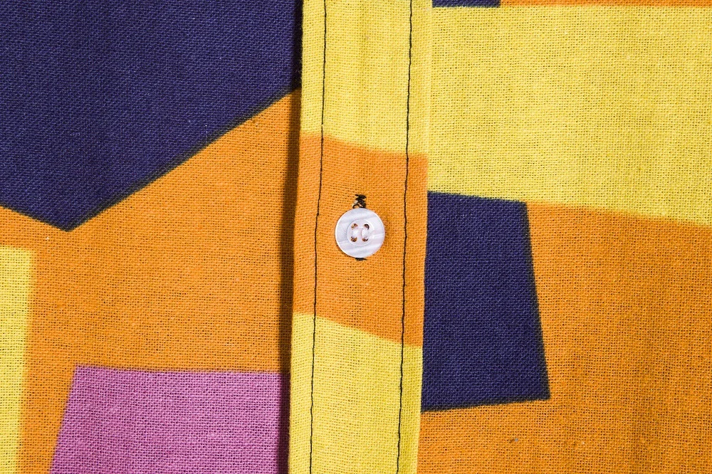 Мужская летняя пляжная рубашка с геометрическим повседневным принтом, цветной топ в стиле пэчворк, Мода, покупки, путешествия 5