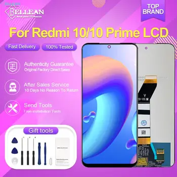 Протестировано 1 шт. 6,5-дюймовый для Xiaomi Redmi 10 ЖК-дисплей с сенсорным экраном и цифровым преобразователем в сборе для Redmi 10 Prime Дисплей с рамкой