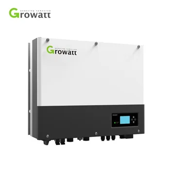 Высоковольтный инвертор Lifepo4 Growatt мощностью 5 кВт, гибридный автономный солнечный инвертор мощностью 5 кВт, 10 кВт, 12 кВт, 3 фазы