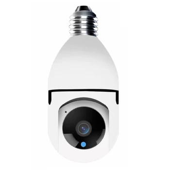 Лампа E27 мощностью 200 Вт, беспроводная камера видеонаблюдения, домашняя камера Wi-Fi мобильного телефона 1080P, сигнализация