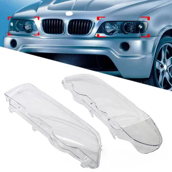 1шт Автомобильная фара головного света лампа Прозрачная крышка объектива протектор для BMW X5 E53 2000 2001 2002 2003