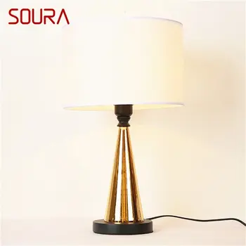 Настольные лампы с диммером SOURA Современные светодиодные настольные лампы роскошного дизайна, декоративные для домашней спальни