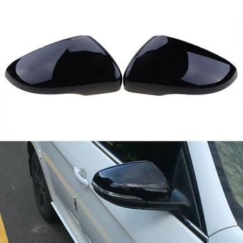 1 Пара автомобильных глянцевых черных зеркал заднего вида, Защитная крышка для Golf 6 MK6 R VI 2009-2013, автомобильные Чехлы для зеркал заднего вида, Аксессуары