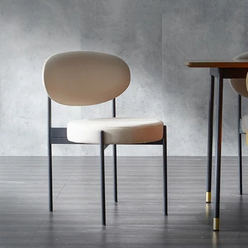 Роскошная гостиная, Современные стулья, обеденный стол в скандинавском стиле, офисные стулья, обеденные кожаные изделия для гостиной El Hogar