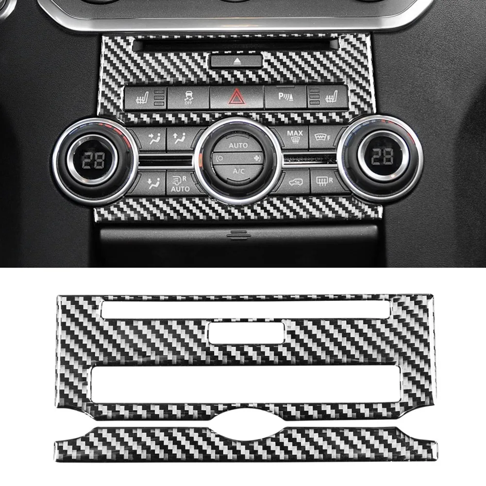 Центральная панель управления CD, декоративная накладка, наклейка из углеродного волокна для Land Rover Discovery 4 2010-2016 4