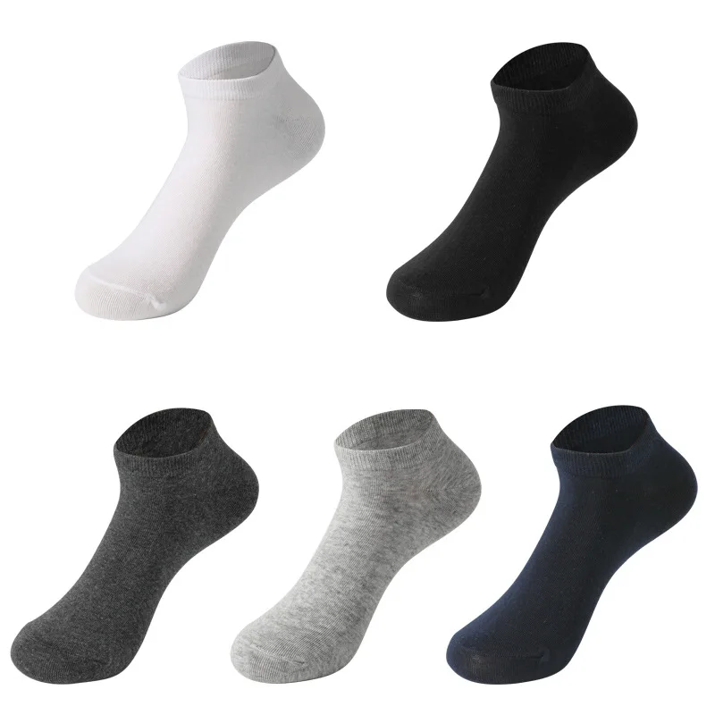 Новые десять пар мужских носков в штучной упаковке, однотонные носки-лодочки, влагоотводящие носки, подарочная коробка, мужские носки, Бесплатная доставка 1