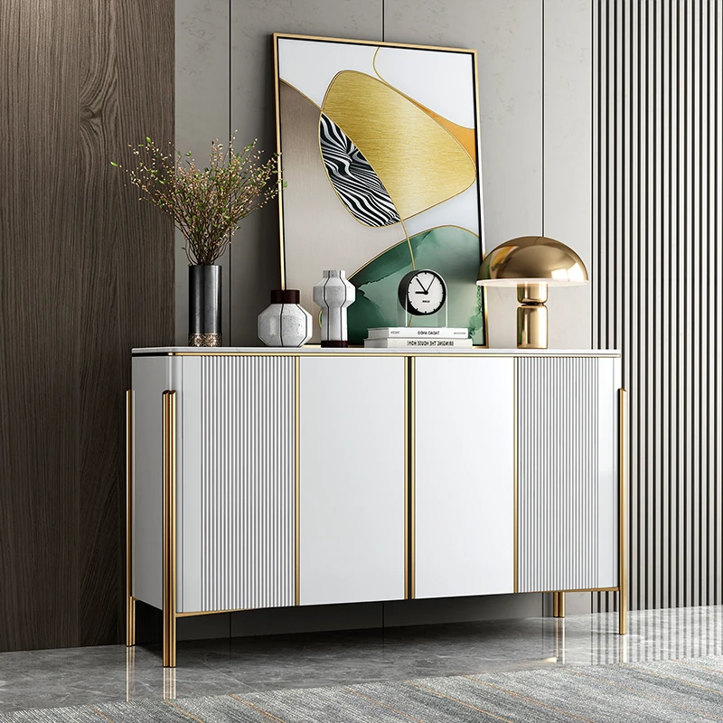 Обеденный шкаф из мрамора в стиле постмодерн, декоративные шкафчики, роскошные шкафы, прихожая, шкафы на веранде 4