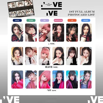 6 шт./компл. открыток Kpop Idol IVE Lomo, Фотокарточек IVE, открытки для коллекции Fans