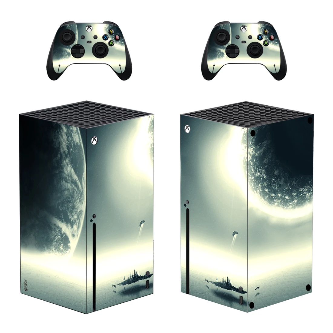 Наклейка Geometry Style Xbox Series X Skin для Консоли и 2 Контроллеров, Виниловая Наклейка Защитных Скинов Style 1 1