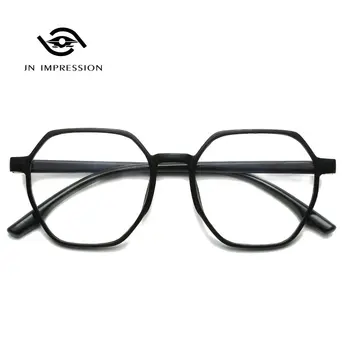 Модные Новые Очки Для чтения в Многоугольной Оправе с анти-синим светом TR Ultralight Plus Size Glasses +1.0,+1.5,+2.0,+2.5,+3.0,+3.5,+4.0