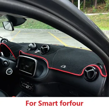 Коврик для приборной панели автомобиля, избегающий освещения, Накладка на центральную консоль, подушка для Smart forfour 2015 2016 2017 Аксессуары