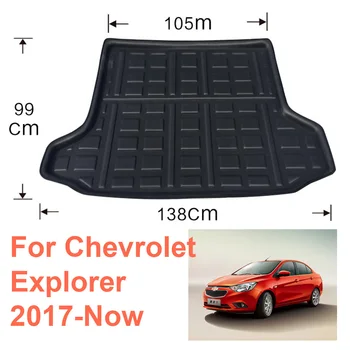 Для Explorer 2017-Сейчас 2017 2018 2019 2020 2021, Автомобильный задний багажник, грузовой лайнер, ковры для багажника, коврики для лотков, коврик для коврика