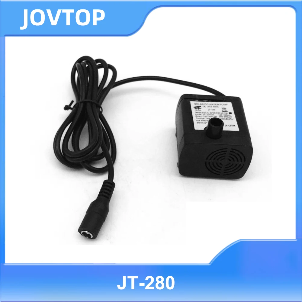 Водяной насос постоянного тока с одним всасыванием JT-280 micro погружной мотопомпа для машин и оборудования 12 В 24 В 0