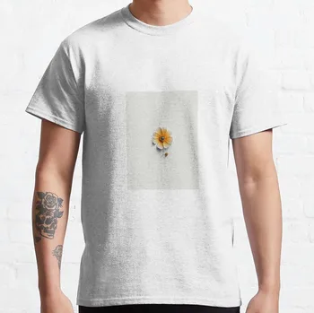 футболка с изображением счастливого цветка, летний топ, мужская футболка, мужская футболка