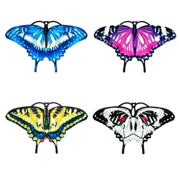5шт 47*30 мм Полые подвески-бабочки в виде Ласточкиного хвоста, Многоцветные Филигранные подвески-бабочки для компонентов DIY A2589