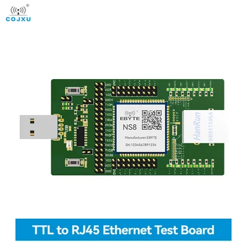 Последовательный порт к модулю Ethernet COJXU NS8-TB Уровень TTL к RJ45 Ethernet 8 Последовательных портов URAT Modbus TCP к тестовой плате RTU MQTT
