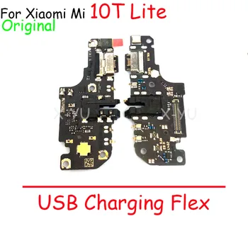 Оригинал для Xiaomi Mi 10T Lite USB док-станция для зарядки Разъем для подключения микрофона Гибкий кабель Ремонтная деталь