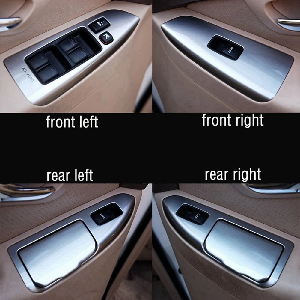 Рамка крышки панели кнопочного переключателя стекла заднего правого окна автомобиля для Toyota Land Cruiser Prado 120 LC120 2003-2009 2