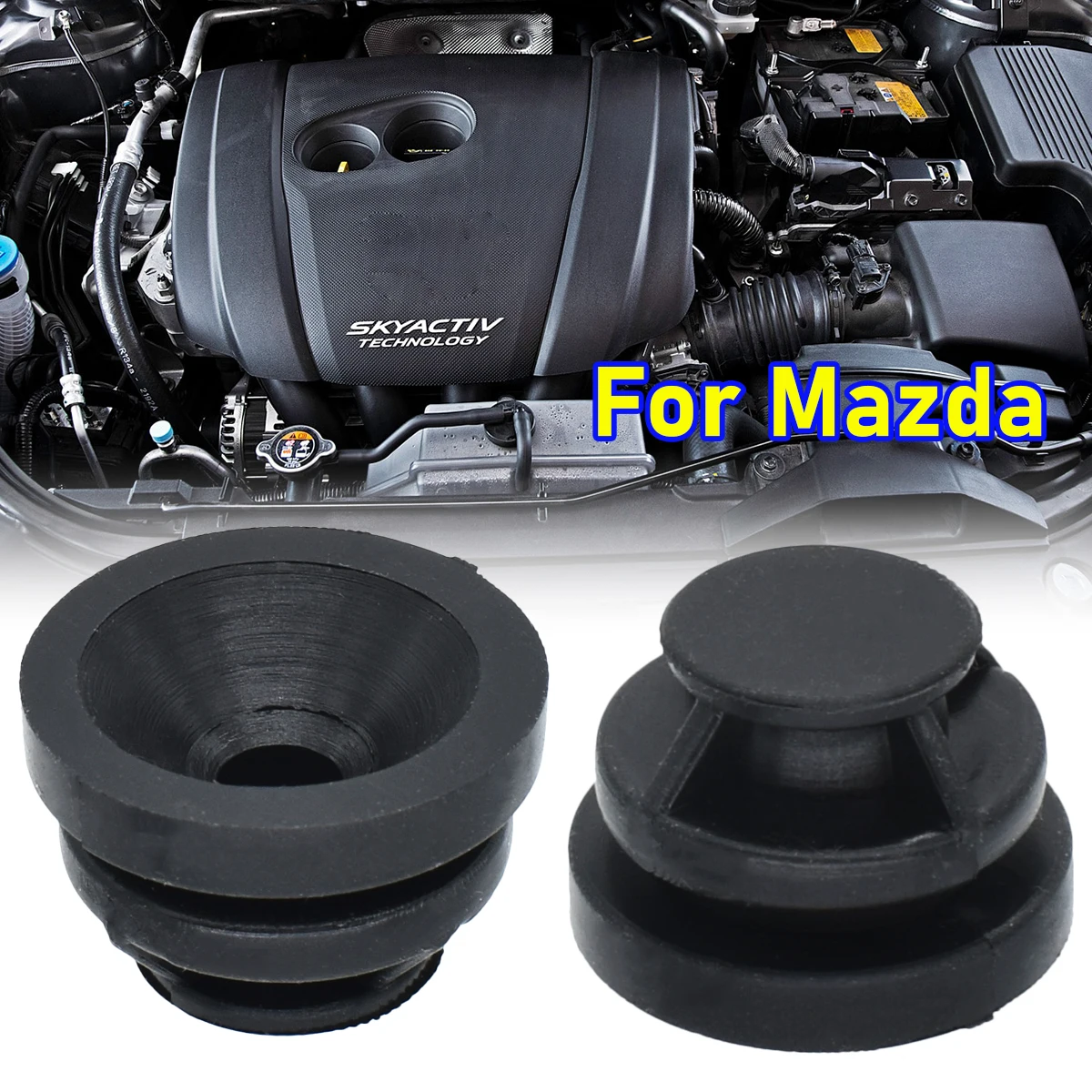 2шт Для Mazda Axela Atenza CX4 CX5 Отделка Верхней Крышки Двигателя Резиновая Втулка Крепление Втулки Буферная Втулка Накладка Защитная Пластина Подушка 0