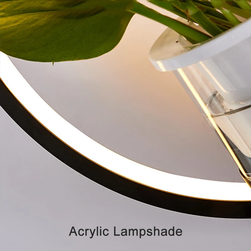 Современный светодиодный настенный светильник Nordic Creative Plant Настенный светильник для гостиной, коридора, прохода, балкона, декоративного светильника для помещений 4