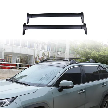 Перекладина Подходит Для Toyota RAV4 2013-2018 Комплект Багажник Багажник На Крыше Алюминий Серебристый