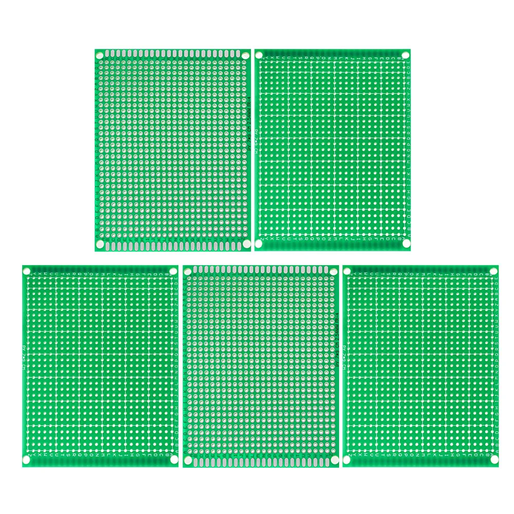 5ШТ 7 *9 см Односторонняя печатная плата Прототип платы Зеленые универсальные печатные платы DIY Kit 0