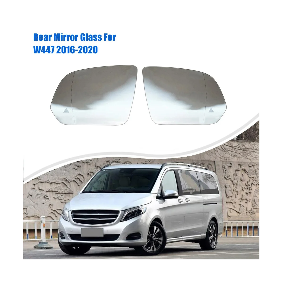 Автоматическое предупреждение о слепой зоне с подогревом стекла заднего зеркала заднего вида для Mercedes-Benz V Class Vito W447 2016-2020 Слева 4