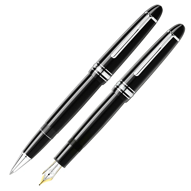 Роскошная ручка-роллер MB 149 из черной смолы Classic 4810, канцелярские принадлежности со средним пером, чернила для письма, авторучки с серийным номером 0