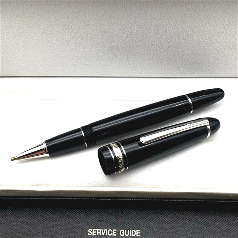 Роскошная ручка-роллер MB 149 из черной смолы Classic 4810, канцелярские принадлежности со средним пером, чернила для письма, авторучки с серийным номером 1
