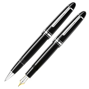 Роскошная ручка-роллер MB 149 из черной смолы Classic 4810, канцелярские принадлежности со средним пером, чернила для письма, авторучки с серийным номером